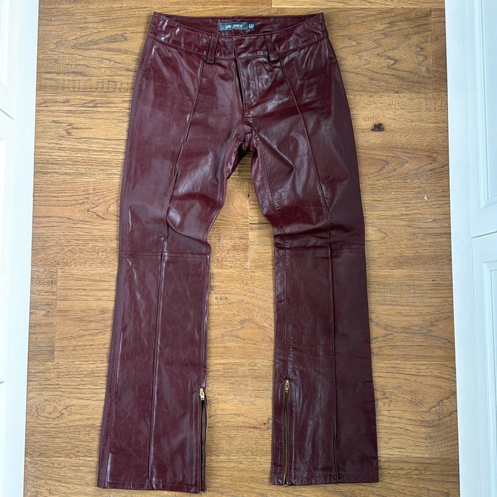 GORGEOUS RARE GAP GENUINE LEATHER JEANS 4